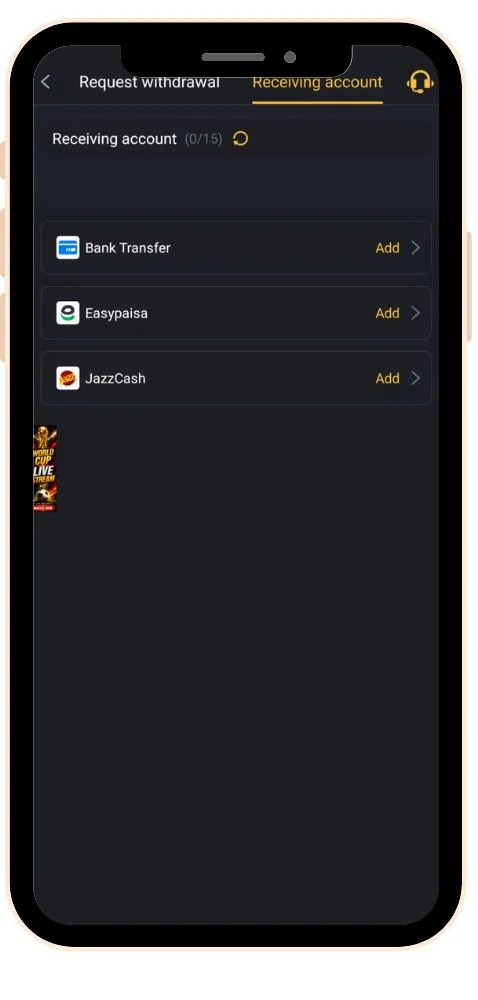 deposit & withdraw